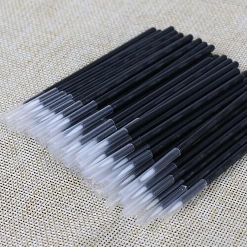 100pcs/pack Disposable Eyeliner Brush Applicator Eyeliner Comb Makeup Brushes White Individual Line Removing Swab Micro