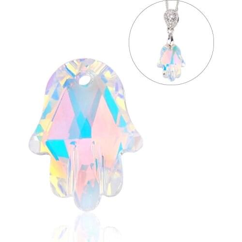 12pcs/lot 14x18mm crystal charms hand pendant crystal palm beads gems rhinestones fancy stones for Jewelry making Earrings DIY