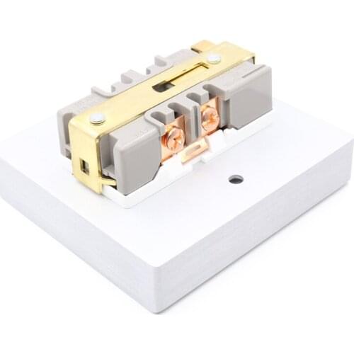 2pcs white High Quality Power US AC Power Receptacle Red Copper Socket Receptacle