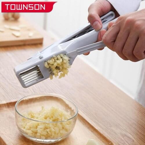 2 in 1 manual garlic press Peeling Garlic Manual Garlic Mincer Chopping Garlic Tools Garlic slice tool Kitchen accessories
