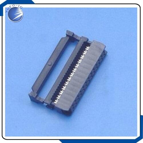 5PCS/LOT 24PIN Horn plug FC-24p 2.54mm pitch ISP connector JTAG pressure head plug IDC Socket