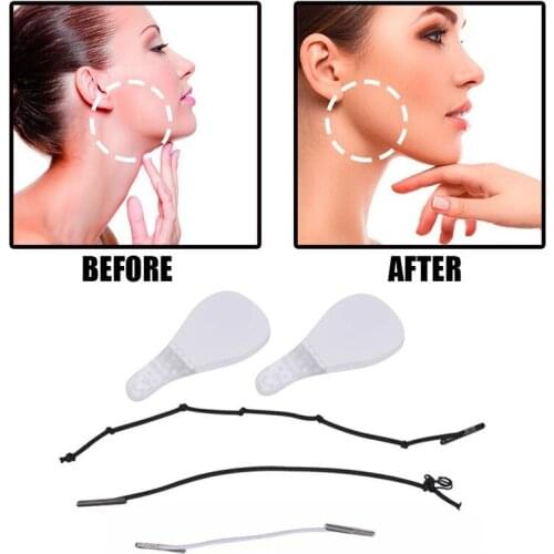 60Pcs/Set Invisible Thin Face Stickers V-Shape Face Facial Line Wrinkle Sagging SkinFace Lift Up Fast Chin Adhesive Tape