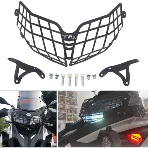 For Benelli TRK502 TRK 502 Motorcycle Accessories Headlight Guard Protector Grille Covers Headlight Cover