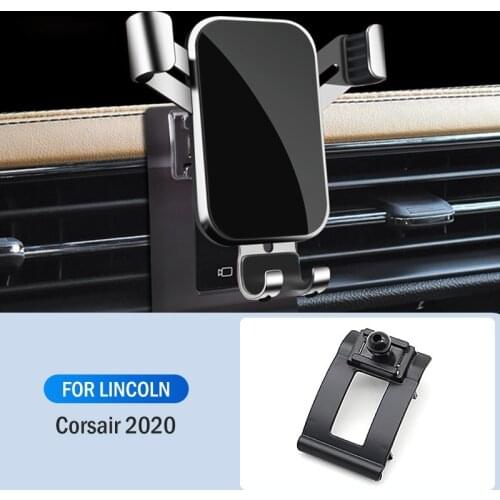 Car Cellphone Mobile Phone Holder Air Vent Mounts Stand GPS Gravity Navigation Bracket For Lincoln Corsair 2020 Car Accessories