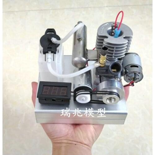 One-button start Gasoline Generator 12-24V 20W micro-engine experimental science methanol to gasoline 15-stage generator