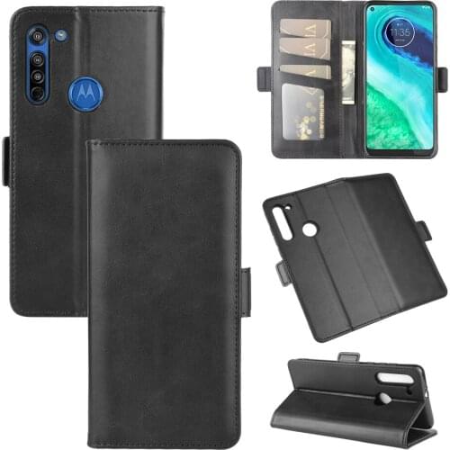 Case For MOTO G8 Leather Wallet Flip Cover Vintage Magnet Phone Case For MOTO G8 Coque