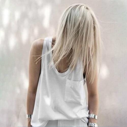 Black Basic Tops For Women V Neck Sleeveless Minimalist Oversized solid Vests Female 2020 Summer Fashion Clothing New Style K903