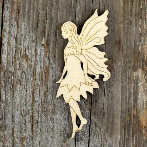Wooden Fairies Hovering Craft Shapes Plywood Classic Style