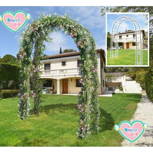 DIY Iron Wedding Arch Decorative Garden Backdrop Pergola Stand Flower Frame For Marriage birthday wedding Party Decoration