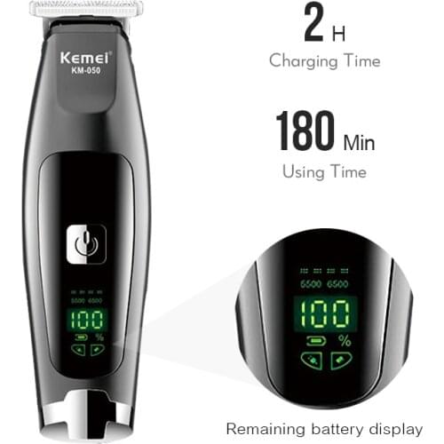 Kemei Electric Hair Clipper for Men Rechargeable Hair Trimmer Professional Razor Hair Cutting Machine Haircut Barber Clippers CE