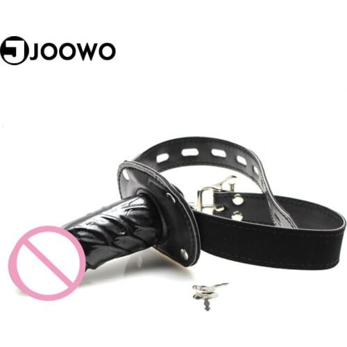 Fetish Sex Products Slave Harness Bondage Restraint Mouth Gag Silicone Lesbian Strapon Dong Dildo Gag Sex Toys for Couples