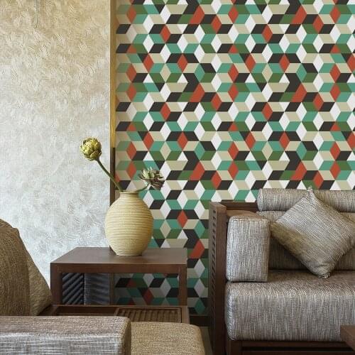 Funlife Diamond Decorative Furniture Vinyl Film Stickers Waterproof For Desk Living Room Background Wall Art Home Decor Modern