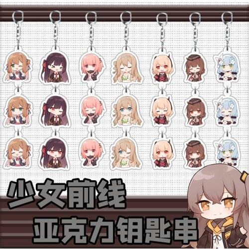 Hot Game Girls Frontline WA2000 AN-94 AK-12 Kawaii Series Anime Acrylic Pendant Keychains Keyring Holiday Gifts Collection