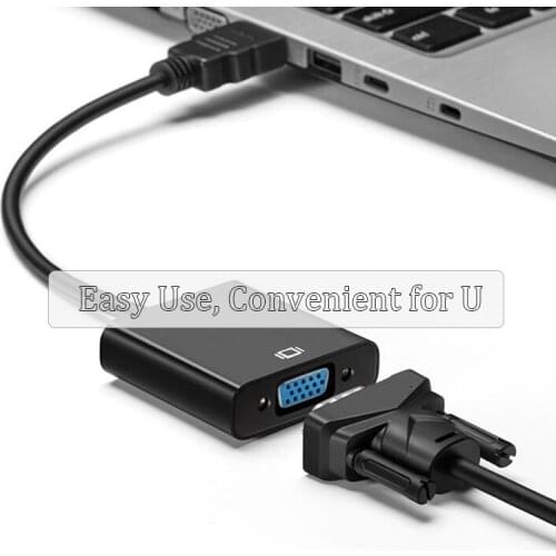 1080P HDMI VGA Converter Cable with Audio for PS4 Laptop Macbook Monitor HDMI2VGA Cable HDMI to VGA Adapter