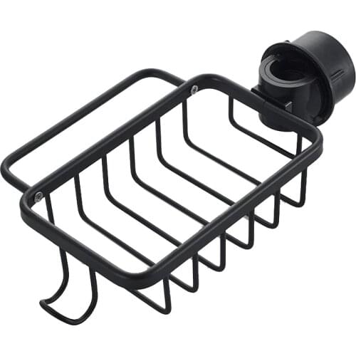 Kitchen Storage Rack Faucet Rack Aluminum Household Sink Sponge Drain Hanging Basket Sink Storage