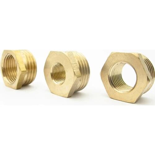 M10 M14 M20 Metric Male To Female Thread Brass Reducer Bushing Reducing Pipe Fitting Coupler Connector Adapter