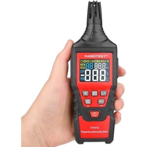For indoor outdoor laboratory And other places Weather Station Digital Thermometer Hygrometer High Temperature Tester HT618