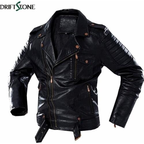 Mens Winter Thick Warm Vintage Military Jacket Motorcycle Biker OverSize Casual Coat EU PU Leather Tactical Jacket