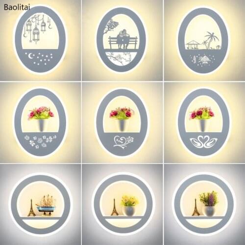 Modern Simplicity Nordic Led Vase Wall Lamp 220V Exquisite Creativity For Home Decoration Bedroom Living Room Study Aisle Lights