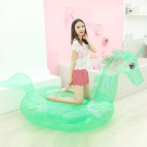 New Adult Swimming Ring Inflatable Mattress Pool Party Swimming Pool Floating Row Thickened PVC Swimming Toy