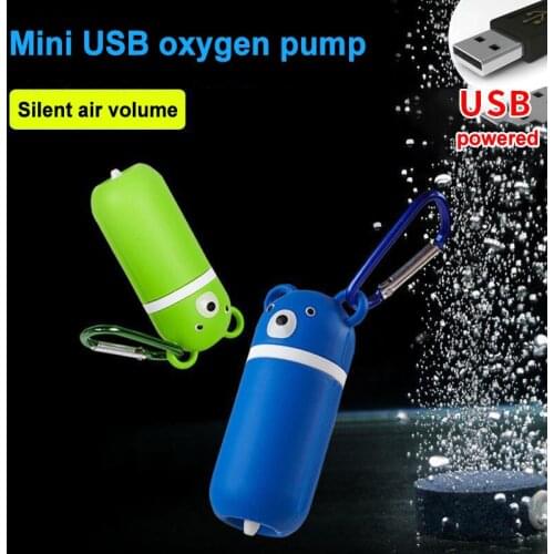 Newly Cute Mute Oxygen Air Pumps Portable Mini USB Aquarium Fish Supplies Accessories For Fish Tank