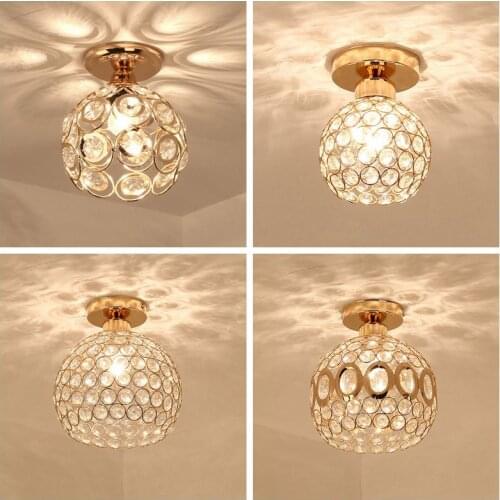 E14 Ceiling Lamp Crystal Living Room Foyer Light Home Lights Lustre Fixtures Restaurant Luminarias Luxury Ceiling Light