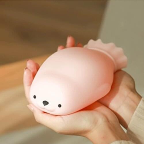 ALEYMAX Silicone Hot Water Bottle Cute Hot Packs Winter Hand Warmer Microwave Heating Hot Water Bag Suitable for all Seasons