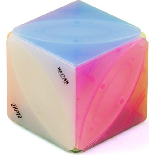 Maple Leaf Shaped 3x3x3 Cube Magico Cube Professional Speed Pocket Sticker Puzzle Cube Educational Funny Toys for Children