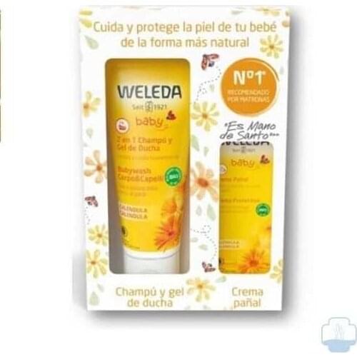 WELEDA PACK BAY CHAMPU Y GEL DUCHA CALENDULA + CREMA PAÑAL