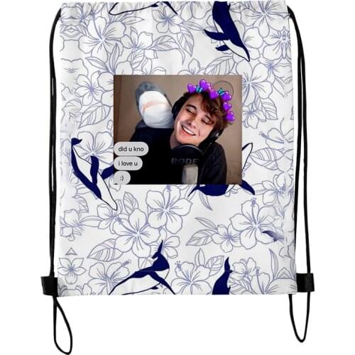 Wilbur Soot Fashion Style Student Shoulder Storage Bag Drawstring Travel Beach Backpack Toys Shoes Clothes Organizer