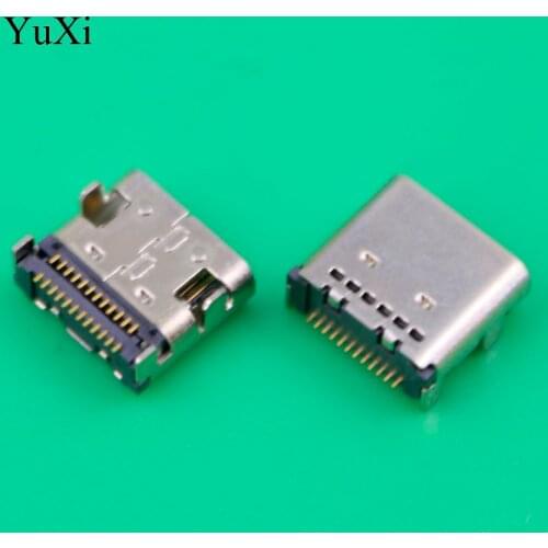 YuXi 1x New 24 pin Type C USB Female Jack C micro USB 3.1 Power jack socket Connector Charge charging Dock port Plug Hot