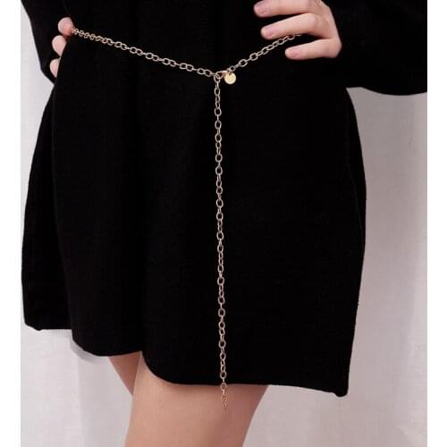 New Women Retro Metal Waist Chain Belt Dress Waistband Body Chain Belts Fashion