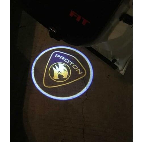 1/2pcs Universal Wireless Led Logo Lamp Car Door Welcome Light Courtesy Step Lights Decorative Light For Proton Accessories