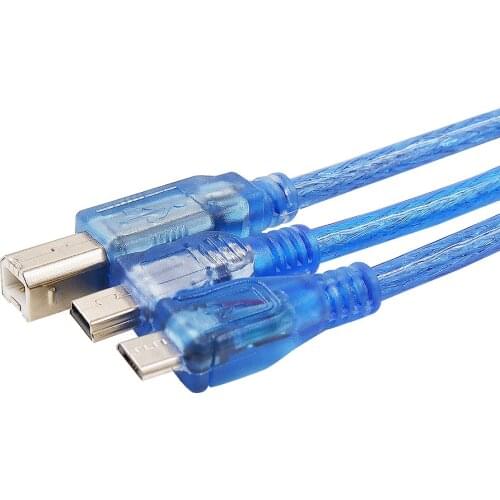 1.64FT Mini Micro USB Cable for Arduino for UNO R3, Mega 2560, Nano, Due R3 Board