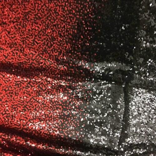 1Yard hot selling Sequins Fabric Red/Black muticolor Fabric breathable for DIY night dress decoartion clothes accessoryM1011