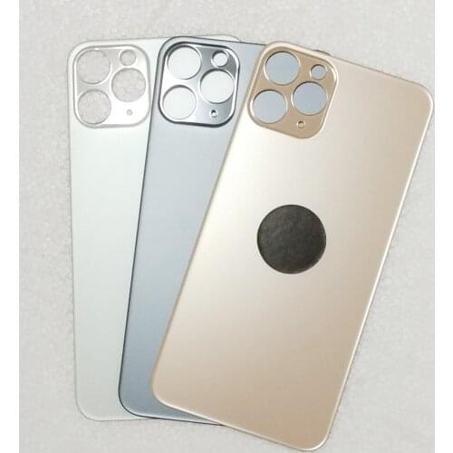 12pcs/lots Battery Back Cover For iPhone 8 8P X XS XR Xs Max 11 11Pro Max Big Hole Rear Housing Back Cover Replacement