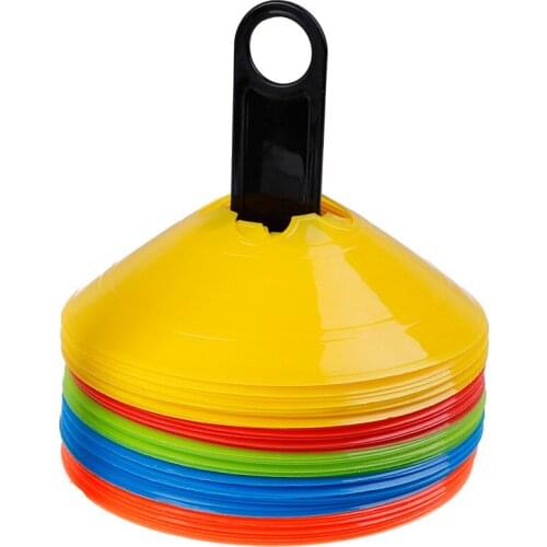 2Pcs/set Soccer Training Sign Dish Pressure Resistant Cones Marker Discs Marker Bucket Football Training Saucer Rack Accessories