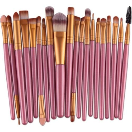 20PCS Makeup Brushes Tool Set Cosmetic Powder Eye Shadow Foundation Blush Blending Beauty Professional Make Up Brush