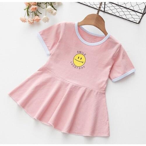 2021 Summer Girl Dress Baby Princess Skirt Girls Clothes Print Cute Baby Small Skirt Casual Sleep Skirt Girls Princess Dress