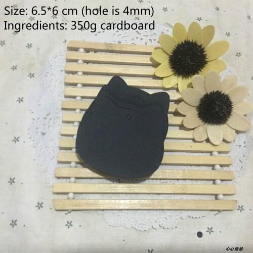 6.5*6cm DIY Apparel Garment Tags small bear head black white paperboard Cardboard Blank Label Words blank id card 400 pcs/lot