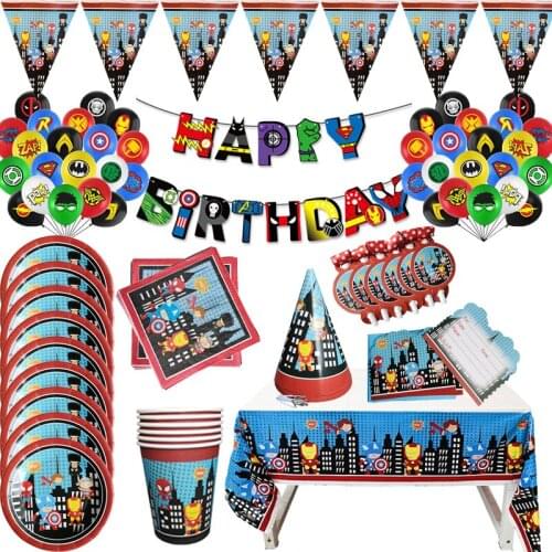 6pcs/Lot Avengers Hulk Cup Birthday Decoration Theme Party Supply Festival For Kids Boys Avengers Party Supplies Baby Shower