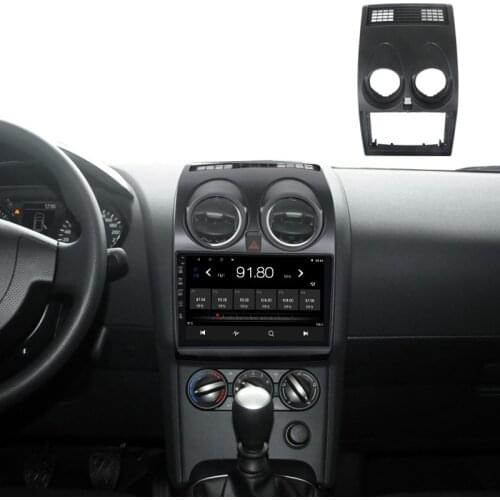 9inch front plastic housing for for Nissan Qashqai 2006-2013 car radio front plastic frame with full set cables plugs