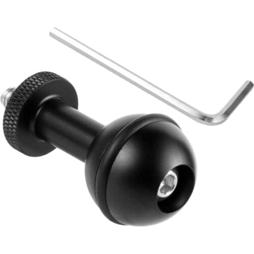 Alumin 1" Ball Adapter Mount Extension 1/4" Screw Camera System Diving Arm