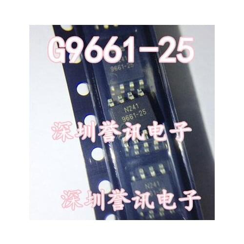 Free shipping 50PCS 9661-25 G9661-25 G9661-25ADJF11U SOP8
