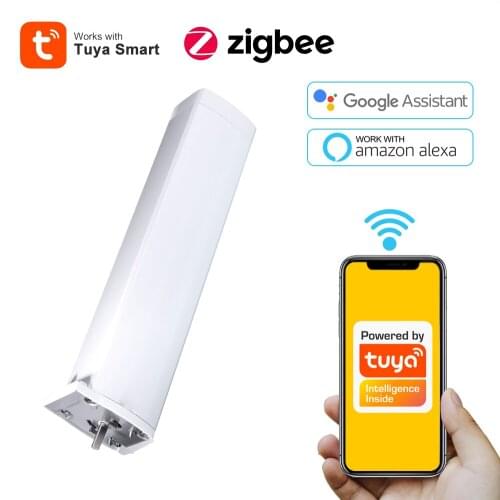 Tuya Zigbee Intelligent Electric Curtain Motor Motorized Curtain Wireless Remote Control Work For Tools For Alexa Google Home