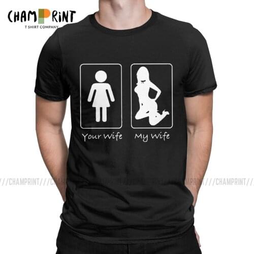 Your Wife My Wife Submissive T-Shirt Men BDSM Dominant Slave Play Sexy Sub Novelty Cotton Tees O Neck T Shirts New Arrival Tops
