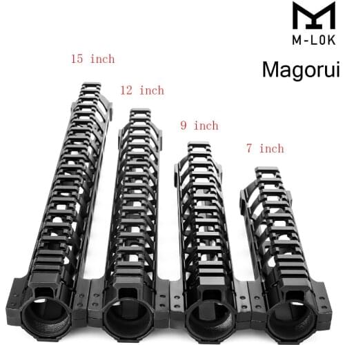 Magorui Ultralight AR-15 M4 Lightweight M-LOK MLOK 7 9 12 15 inch Slim Free Float Handguard Picatinny Rail Mount Bracket