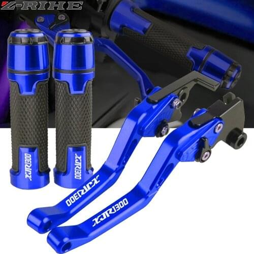 Motorcycle Adjustable Folding Brake Clutch Levers Handlebar Hand Grips For YAMAHA XJR1300 XJR 1300 1995-2003 1997 1998 1999 2000