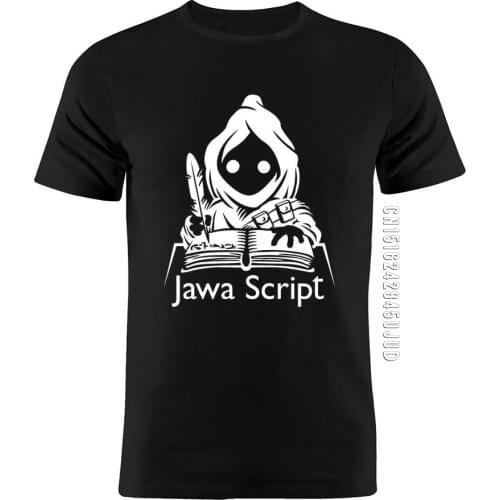 Mens T Shirt 100% Cotton Javascript Coder Programmer Developer Code Script Funny Sayings Gift Man Birthday Gift Top Tee Shirts