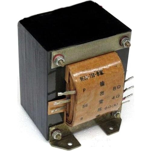 75W-9K-11K single-ended output transformer, secondary 4,8Ω, frequency response 10HZ-50KHZ (-2dB) suitable for 805,845,211,813